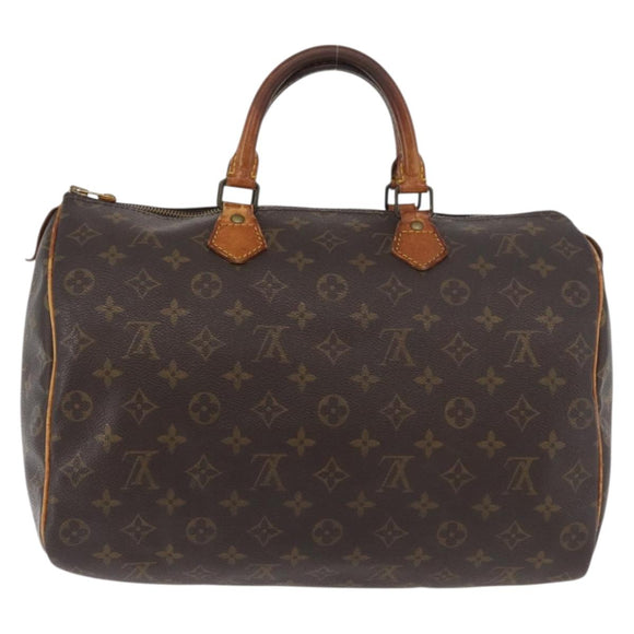 LOUIS VUITTON Monogram Speedy 35 Hand Bag M41524 LV Auth am11385
