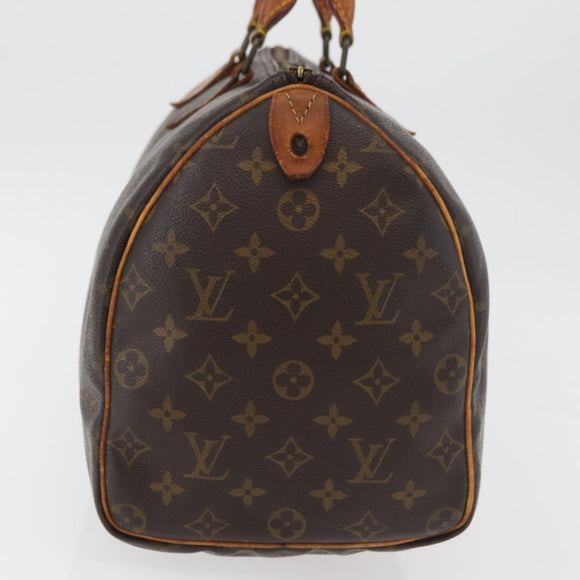 LOUIS VUITTON Monogram Speedy 35 Hand Bag M41524 LV Auth am11385
