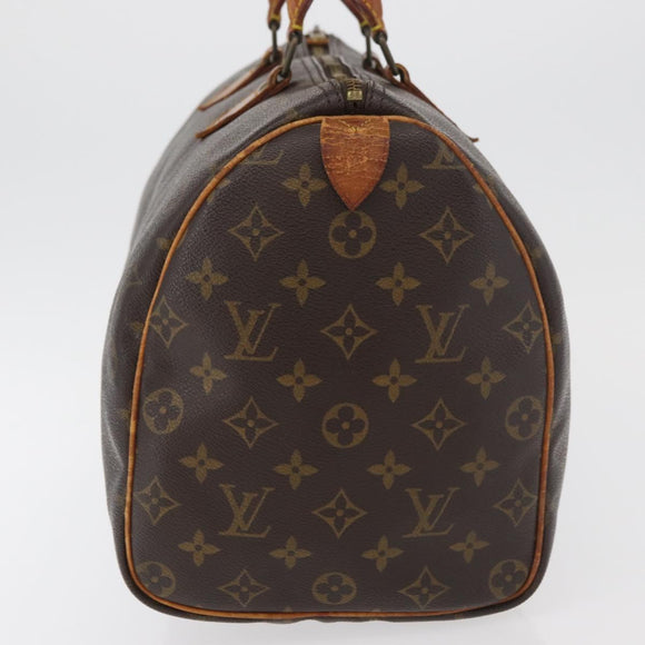 LOUIS VUITTON Monogram Speedy 35 Hand Bag M41524 LV Auth am11385