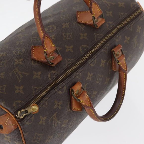 LOUIS VUITTON Monogram Speedy 35 Hand Bag M41524 LV Auth am11385