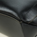 LOEWE Velazquez Hand Bag Leather 2way Brown Gold black Auth am11389V-18