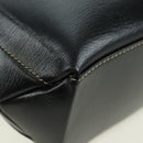 LOEWE Velazquez Hand Bag Leather 2way Brown Gold black Auth am11389V-19
