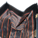 LOEWE Velazquez Hand Bag Leather 2way Brown Gold black Auth am11389V-23