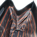 LOEWE Velazquez Hand Bag Leather 2way Brown Gold black Auth am11389V-24