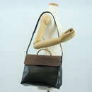 LOEWE Velazquez Hand Bag Leather 2way Brown Gold black Auth am11389V-27