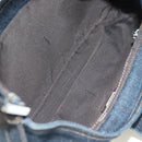 FENDI Mamma Baguette Shoulder Bag Denim Navy Silver Auth am11393V-19