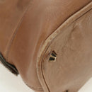 Chloe Kerala Hand Bag Leather Brown Gold Auth am11396A-9
