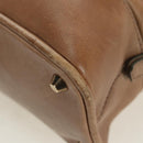 Chloe Kerala Hand Bag Leather Brown Gold Auth am11396A-16