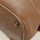 Chloe Kerala Hand Bag Leather Brown Gold Auth am11396A-18