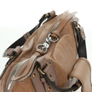 Chloe Kerala Hand Bag Leather Brown Gold Auth am11396A-7