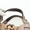 Chloe Kerala Hand Bag Leather Brown Gold Auth am11396A-15