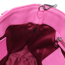 Miu Miu Matelasse Crystal Hand Bag Leather 2way Pink Silver RN0896 Auth am11397M-25