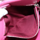 Miu Miu Matelasse Crystal Hand Bag Leather 2way Pink Silver RN0896 Auth am11397M-28