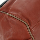 Chloe Etel Hand Bag Leather 2way Brown Gold Auth am11399A-17