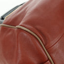 Chloe Etel Hand Bag Leather 2way Brown Gold Auth am11399A-19