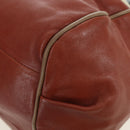 Chloe Etel Hand Bag Leather 2way Brown Gold Auth am11399A-20