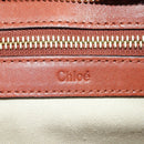 Chloe Etel Hand Bag Leather 2way Brown Gold Auth am11399A-22