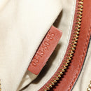 Chloe Etel Hand Bag Leather 2way Brown Gold Auth am11399A-11