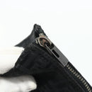 FENDI Zucchino Canvas Pouch Black Auth am11406A-8