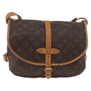 LOUIS VUITTON Monogram Saumur 30 Schoudertas M42256 LV Auth am11407A-2