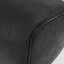 Christian Dior Trotter Canvas Mini Boston Bag PVC Zwart Goud Auth am11408A-14