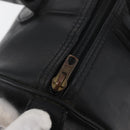 Christian Dior Trotter Canvas Mini Boston Bag PVC Zwart Goud Auth am11408A-10