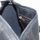 Christian Dior Trotter Canvas Mini Boston Bag PVC Zwart Goud Auth am11408A-20