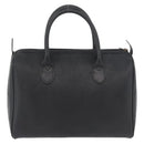 Christian Dior Trotter Canvas Mini Boston Bag PVC Zwart Goud Auth am11408A-2