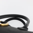 Christian Dior Trotter Canvas Mini Boston Bag PVC Zwart Goud Auth am11408A-8