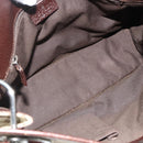 GUCCI GG Canvas Shoulder Bag Beige Brown Silver 120841 Auth am11410-15
