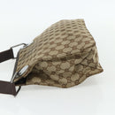 GUCCI GG Canvas Shoulder Bag Beige Brown Silver 120841 Auth am11410-4