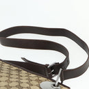 GUCCI GG Canvas Shoulder Bag Beige Brown Silver 120841 Auth am11410-8