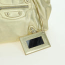 BALENCIAGA The Sunday Hand Bag Leather Gold 228750 Auth am11412A-15