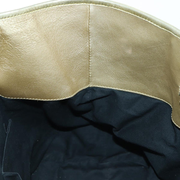 BALENCIAGA The Sunday Hand Bag Leather Gold 228750 Auth am11412A