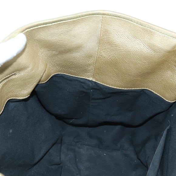BALENCIAGA The Sunday Hand Bag Leather Gold 228750 Auth am11412A
