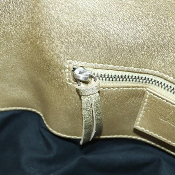 BALENCIAGA The Sunday Hand Bag Leather Gold 228750 Auth am11412A