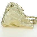 BALENCIAGA The Sunday Hand Bag Leather Gold 228750 Auth am11412A-5