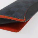 LOUIS VUITTON Damier Cobalt Etui Lunette Woody Glasses Case GI0380 Auth am11413A-10