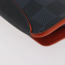 LOUIS VUITTON Damier Cobalt Etui Lunette Woody Glasses Case GI0380 Auth am11413A-11