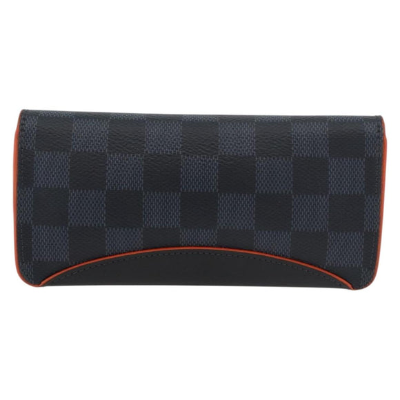LOUIS VUITTON Damier Cobalt Etui Lunette Woody Glasses Case GI0380 Auth am11413A