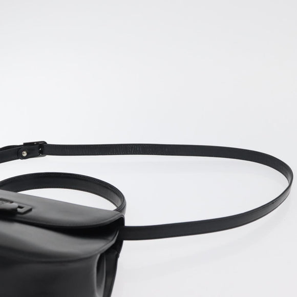 GIVENCHY Hand Bag Leather 2way Black Auth am11414A
