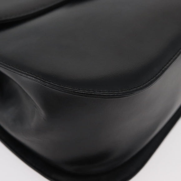 GIVENCHY Hand Bag Leather 2way Black Auth am11414A