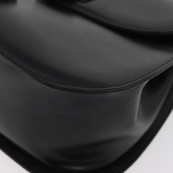 GIVENCHY Hand Bag Leather 2way Black Auth am11414A