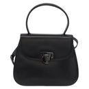 GIVENCHY Hand Bag Leather 2way Black Auth am11414A-13