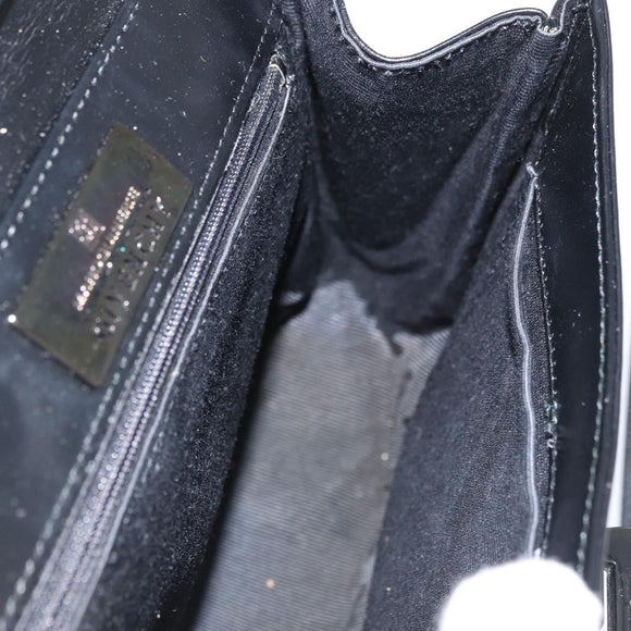GIVENCHY Hand Bag Leather 2way Black Auth am11414A