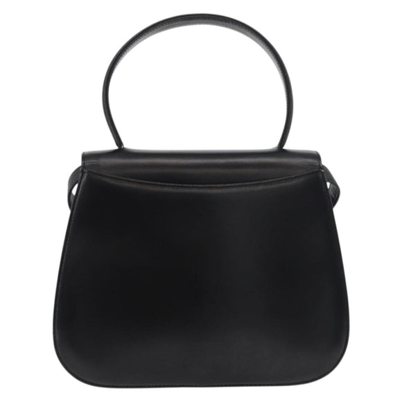 GIVENCHY Hand Bag Leather 2way Black Auth am11414A