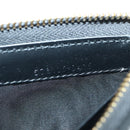 GUCCI L Shaped Round Long Wallet Leather Black Gold 573116 Auth am11415V-11