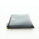 GUCCI L Shaped Round Long Wallet Leather Black Gold 573116 Auth am11415V-3