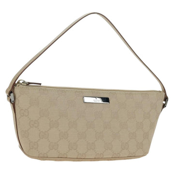 GUCCI GG Canvas Accessory Pouch Beige 07198 Auth am11416V