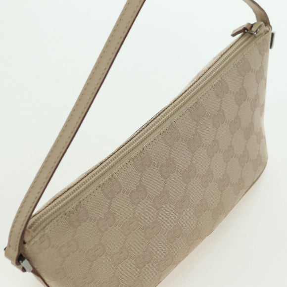 GUCCI GG Canvas Accessory Pouch Beige 07198 Auth am11416V